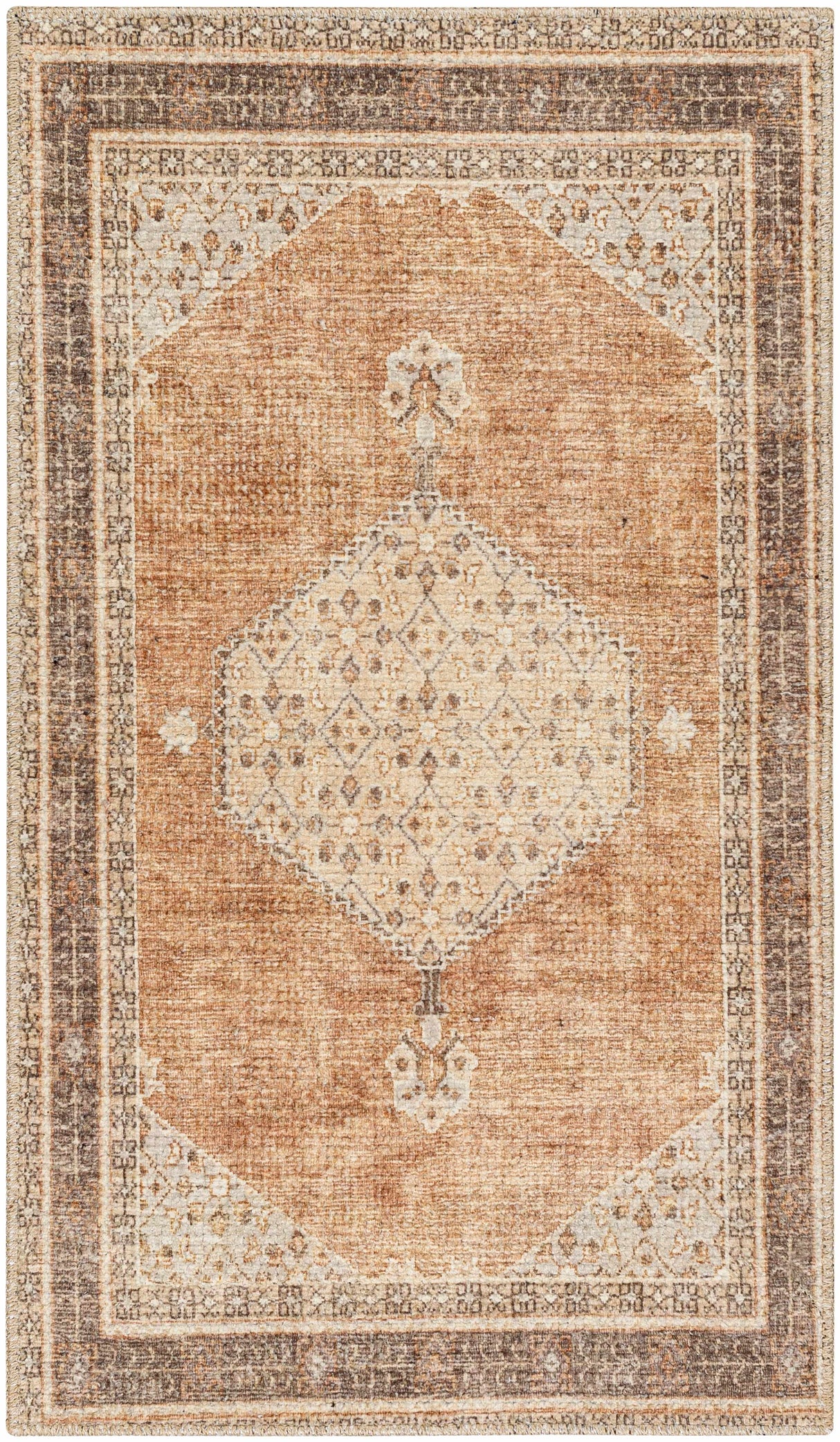 Lila Medallion Tan Area Rug
