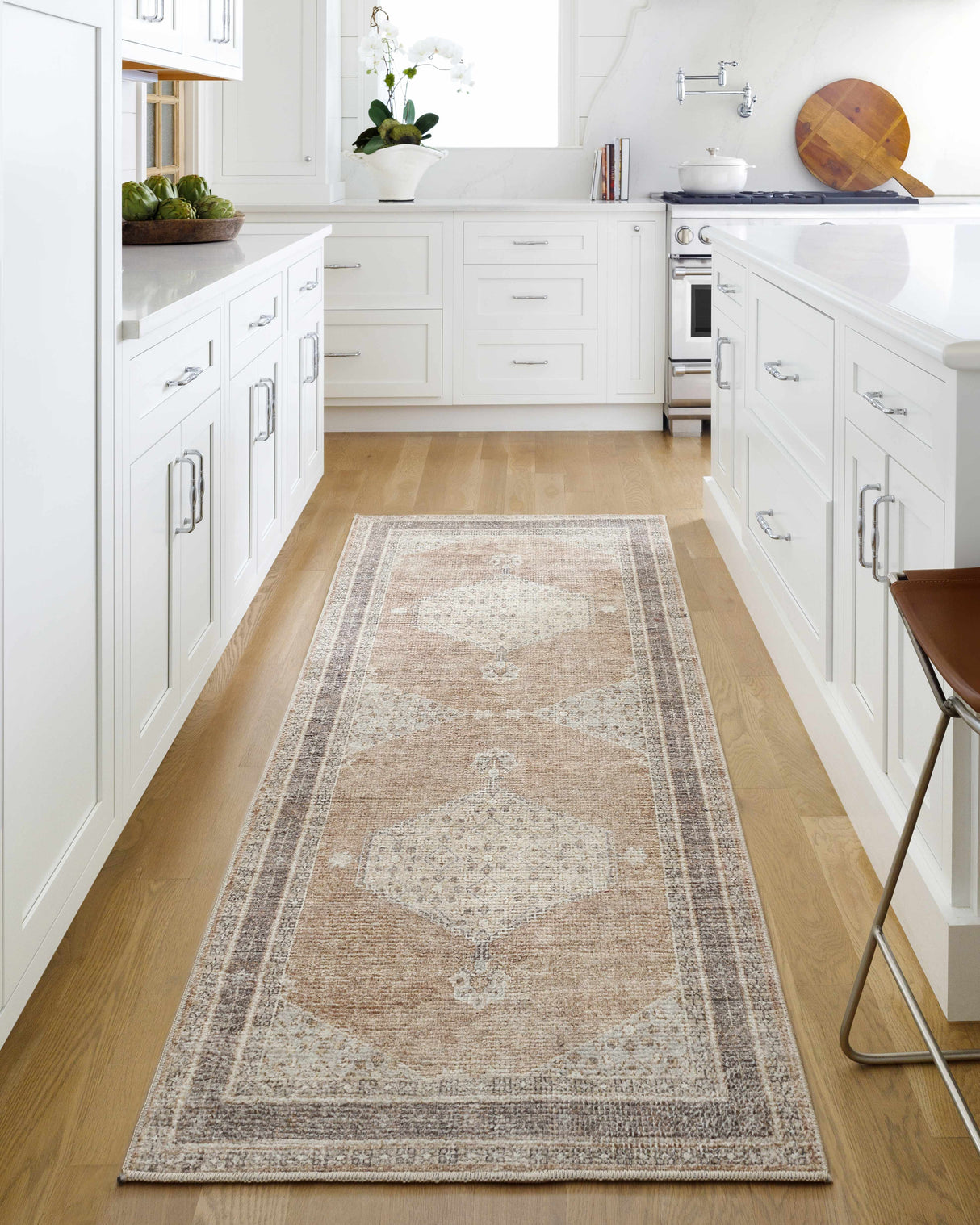 Lila Medallion Tan Area Rug