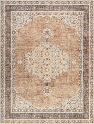 Lila Medallion Tan Area Rug