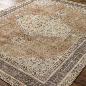 Lila Medallion Tan Area Rug