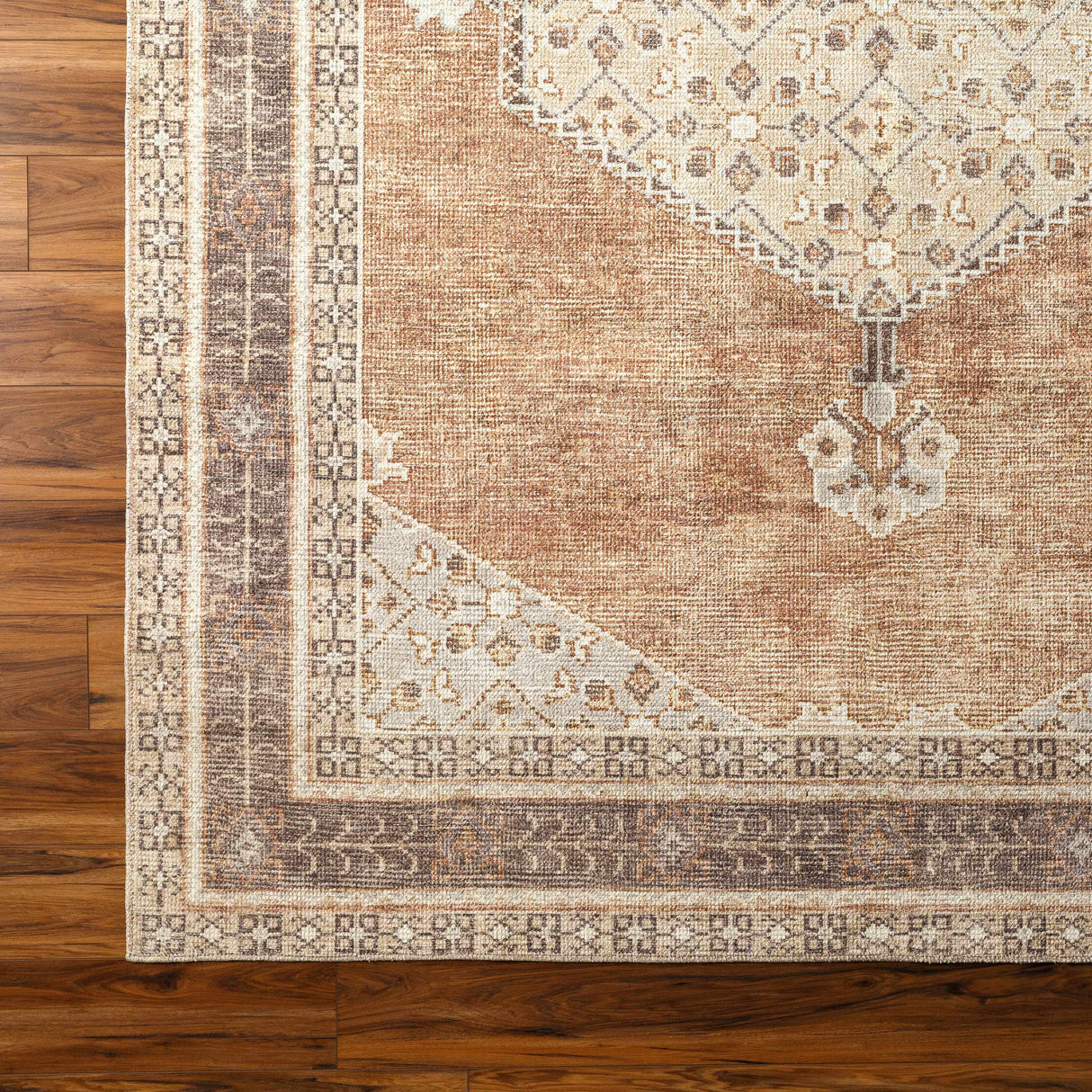 Lila Medallion Tan Area Rug