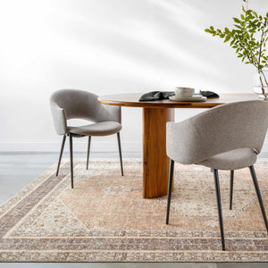 Lila Medallion Tan Area Rug