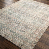 Marlene Damask Beige & Green Area Rug - Becki Owens x Livabliss
