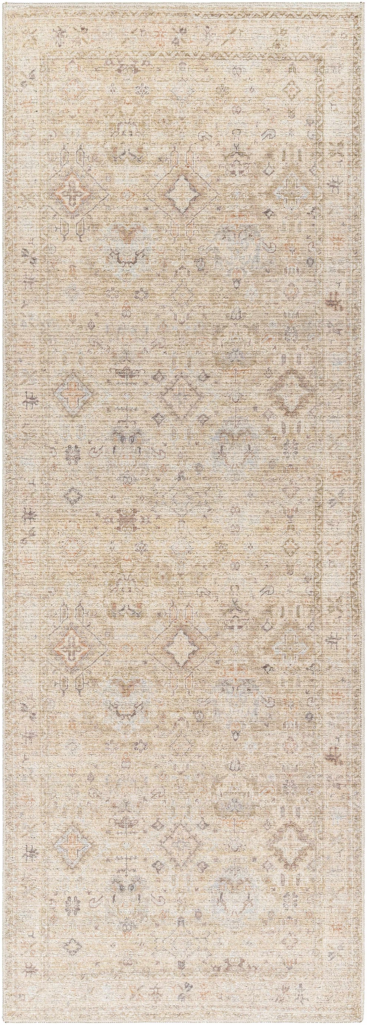Marlene Damask Light Brown Area Rug - Becki Owens x Livabliss