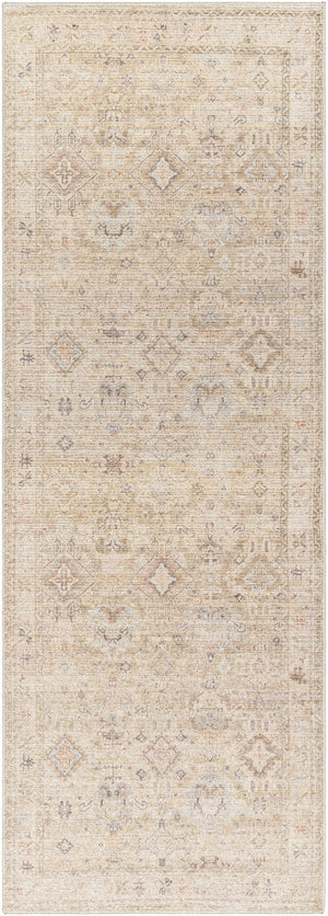 Marlene Damask Light Brown Area Rug - Becki Owens x Livabliss