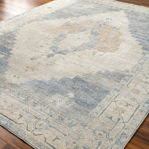 Luca Medallion Pewter Area Rug
