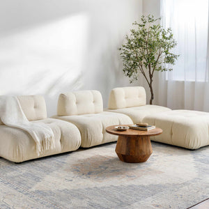 Luca Medallion Pewter Area Rug