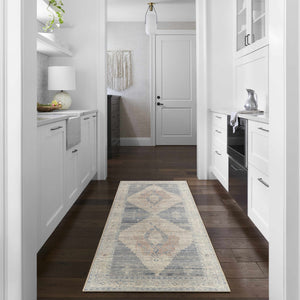 Luca Medallion Pewter Area Rug