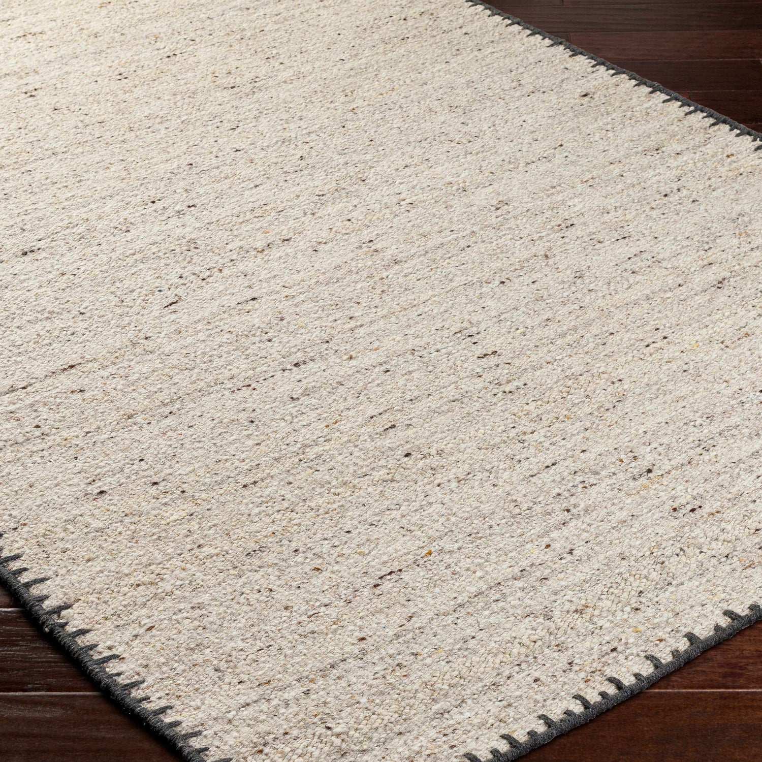 Ayumu Beige Hand Woven Wool Area Rug