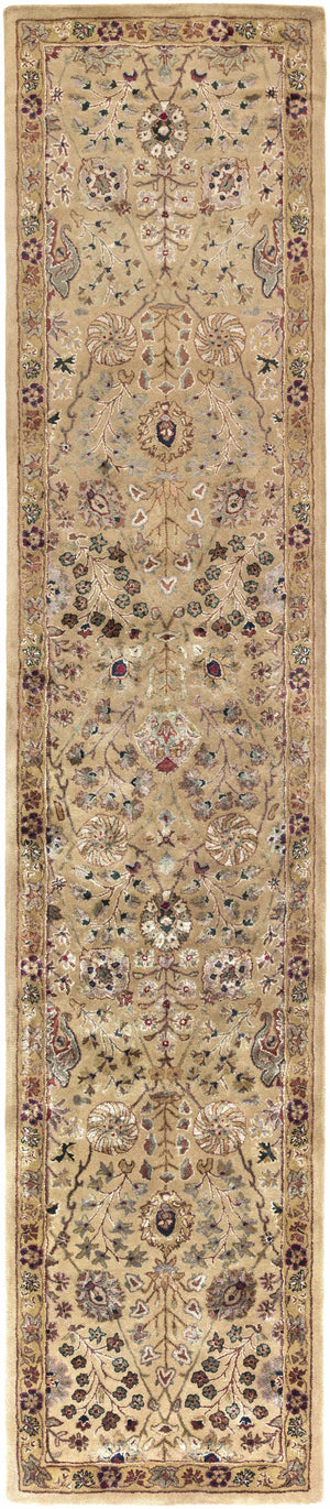 Pwyll Beige Damask Area Rug - Clearance
