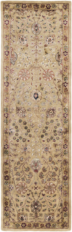 Pwyll Beige Damask Area Rug - Clearance