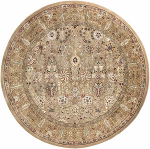 Pwyll Beige Damask Area Rug - Clearance