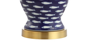 School ginger jar ceramic/metal led table lamp - Tuesday Morning - Table Lamps