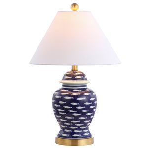School-ginger-jar-ceramic/metal-led-table-lamp-Table-Lamps