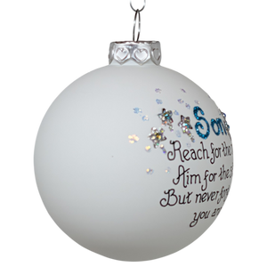 Christmas Keepsake Glass Ornament - Son - Reach for the Moon
