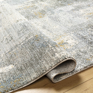 Elina Textured Abstract Rug with Fringes