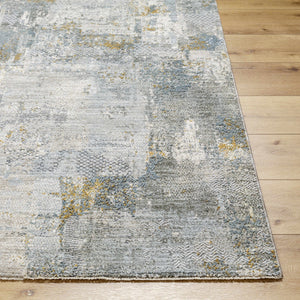 Elina Textured Abstract Rug with Fringes