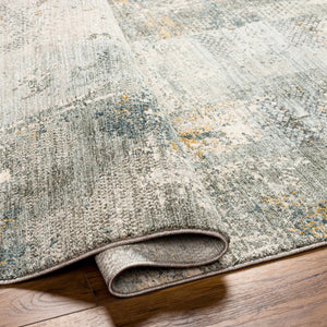 Elina Textured Abstract Rug with Fringes