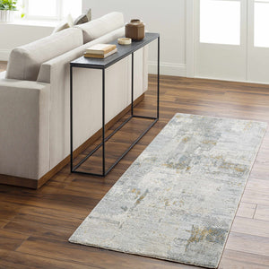 Elina Textured Abstract Rug with Fringes