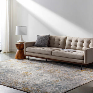 Fleur Textured Rug with Fringes