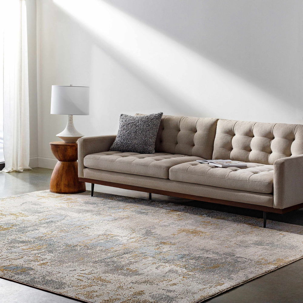 Gryta Textured Rug with Fringes