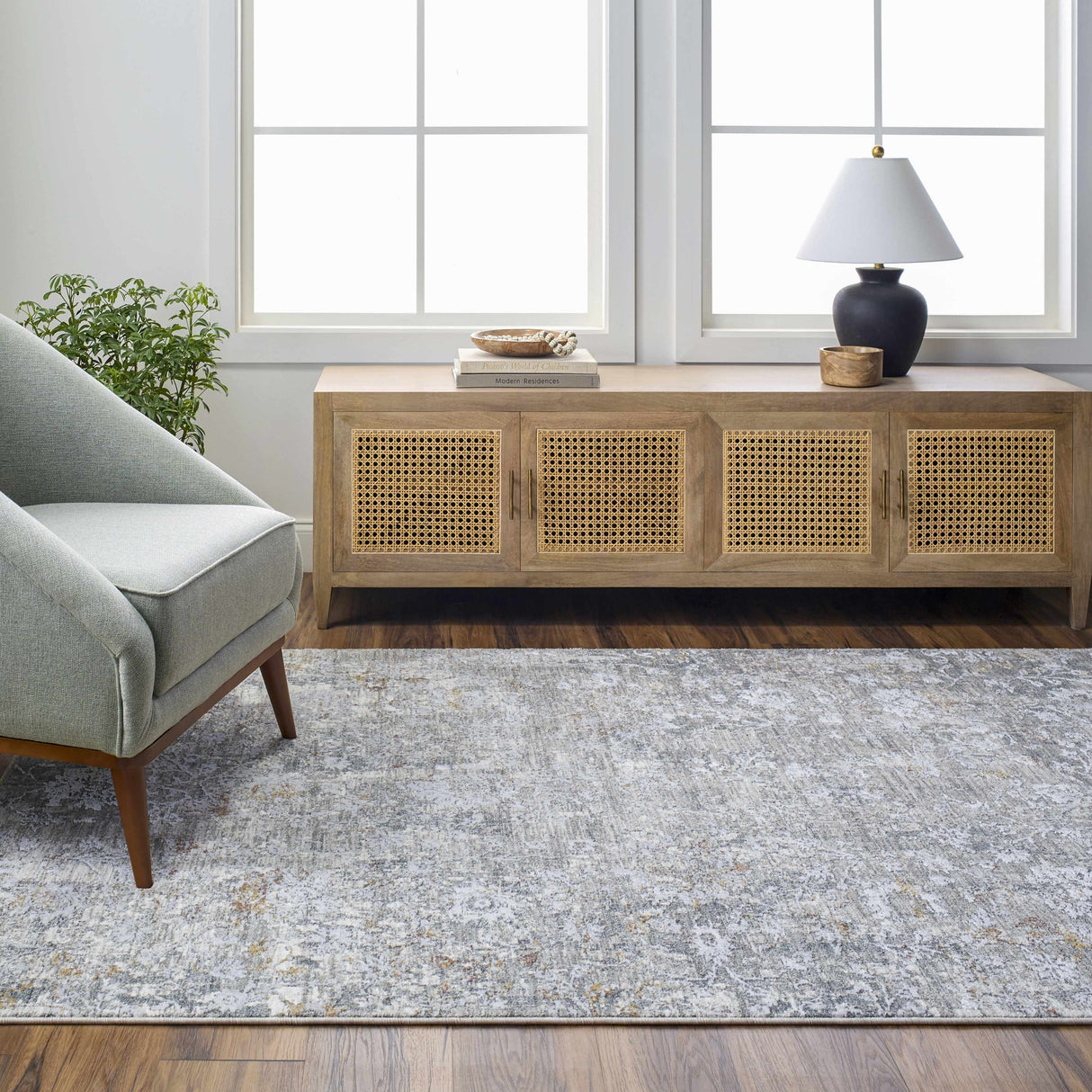 Ifama Textured Rug with Fringes
