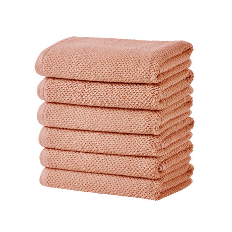 Cotton textured bath towel set - acacia collection