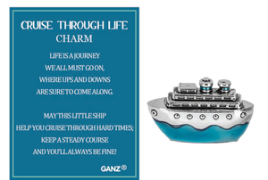 Cruise Through Life Charm - A Nautical Reminder of Resilience
