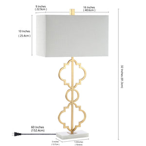 Selina iron ogee trellis modern led table lamp - Tuesday Morning - Table Lamps