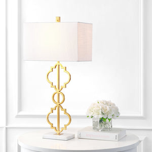 Selina iron ogee trellis modern led table lamp - Tuesday Morning - Table Lamps