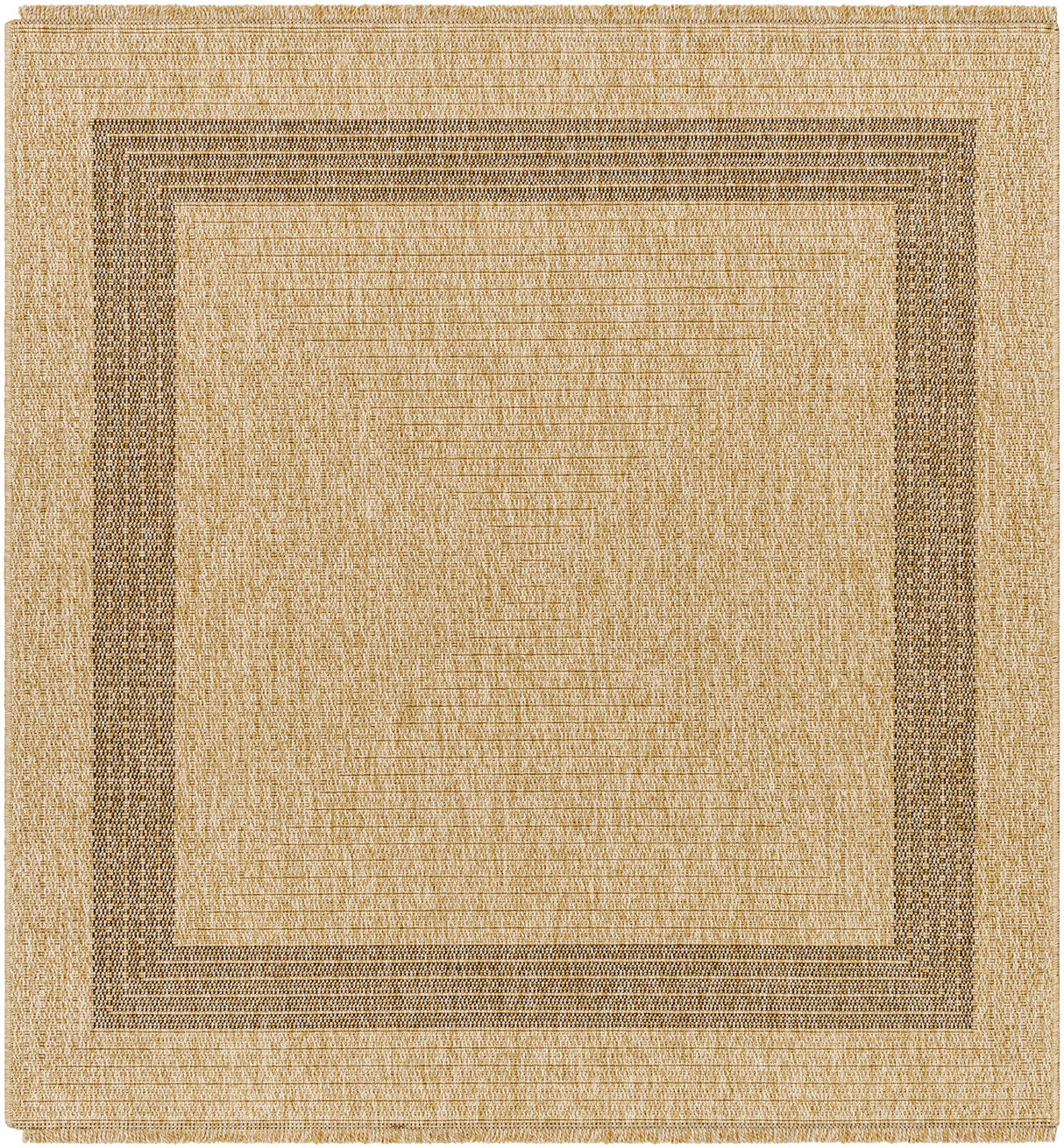 Andie Bordered Faux Jute Rug