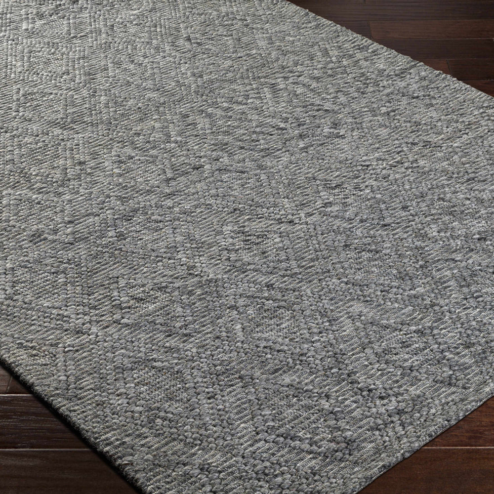 Kasib Dark Gray Hand Woven Area Rug - Clearance