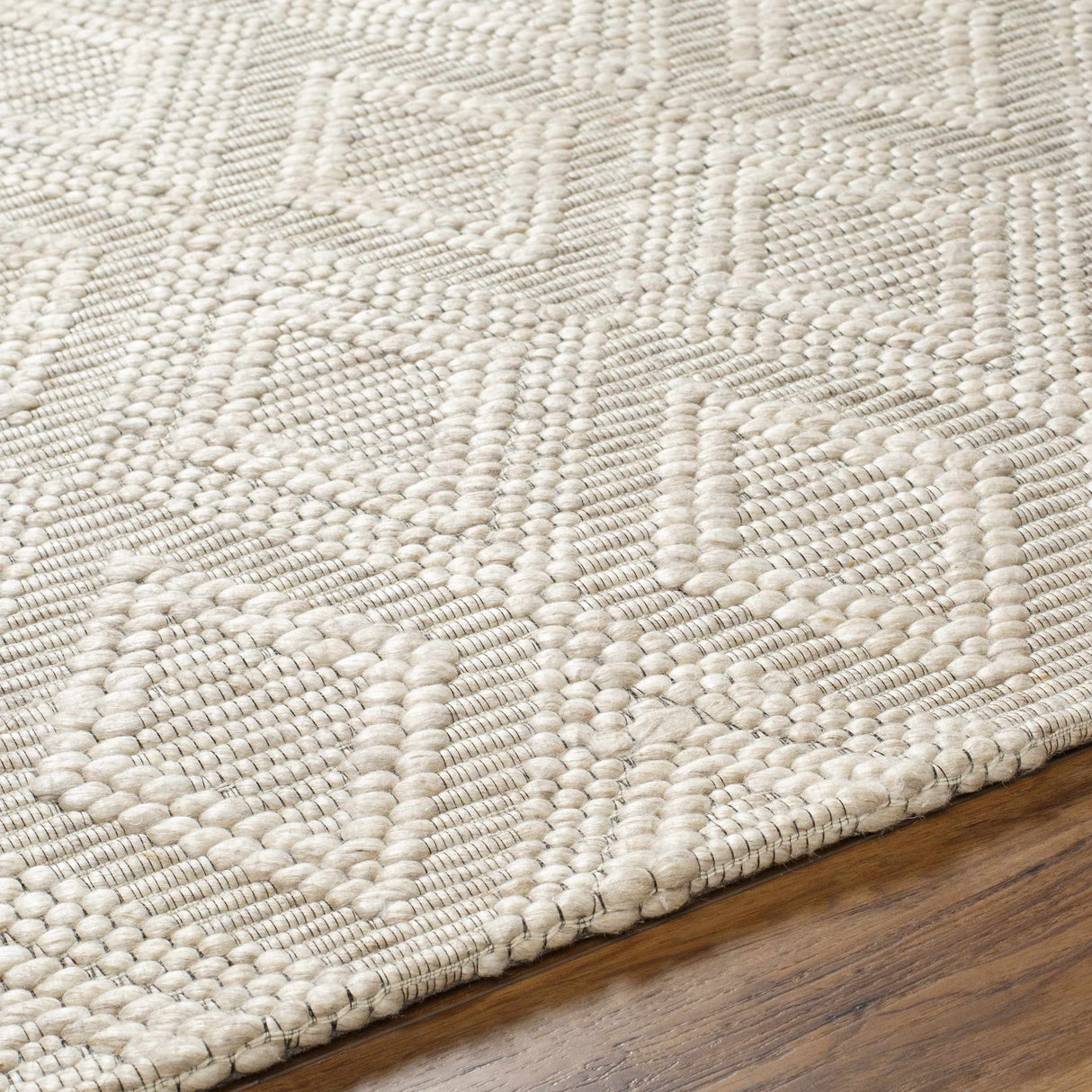 Kasib Beige Hand Woven Area Rug - Clearance
