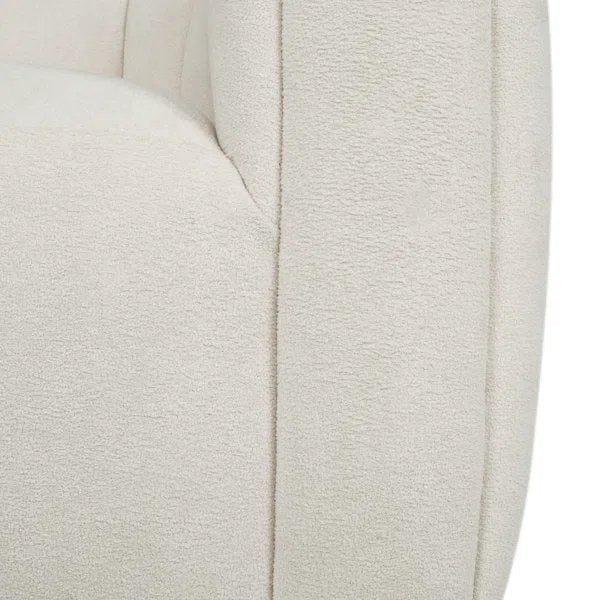 Serenizia Upholstered Velvet Swivel Chair with Channel Tufted - Accent Chairs