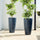 Set of 2 turquoise resin and stone faux ceramic textured tall planter - Tuesday Morning - Pots & Planters