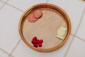 Barista Serving Tray with Glass Insert