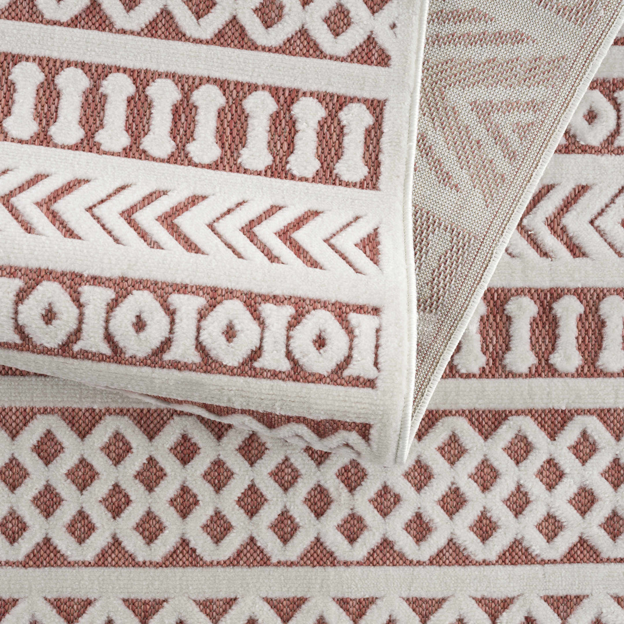 Jove Orange Outdoor Rug - Clearance