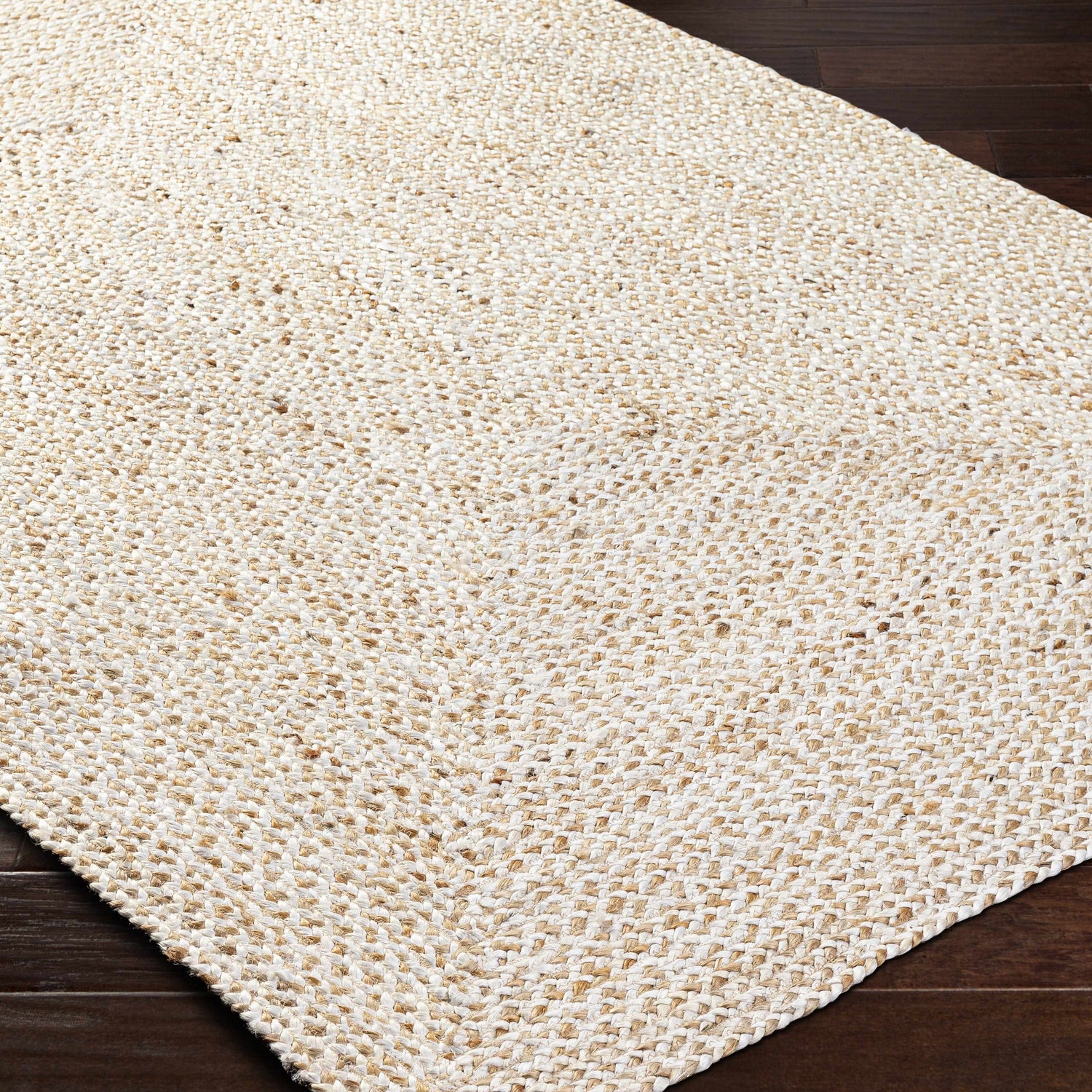 Elkie Cream Jute Area Rug - Clearance