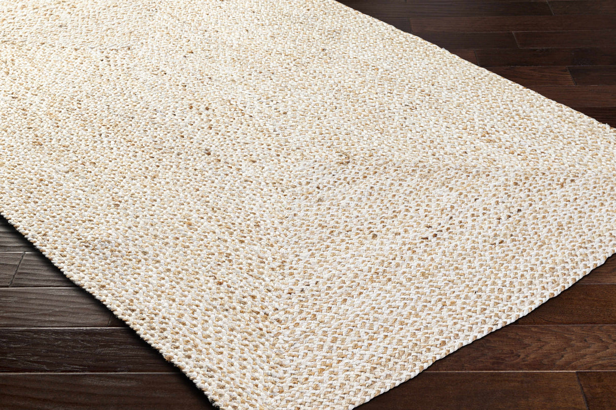 Elkie Cream Jute Area Rug - Clearance