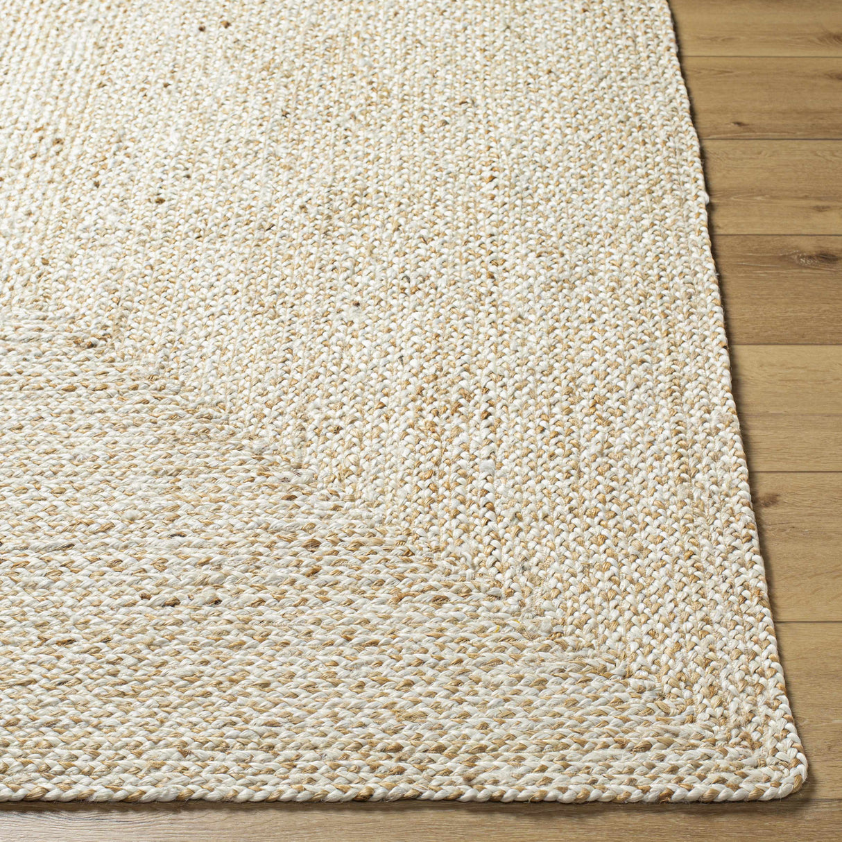 Elkie Cream Jute Area Rug - Clearance