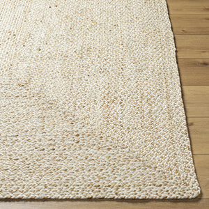 Elkie Cream Jute Area Rug - Clearance