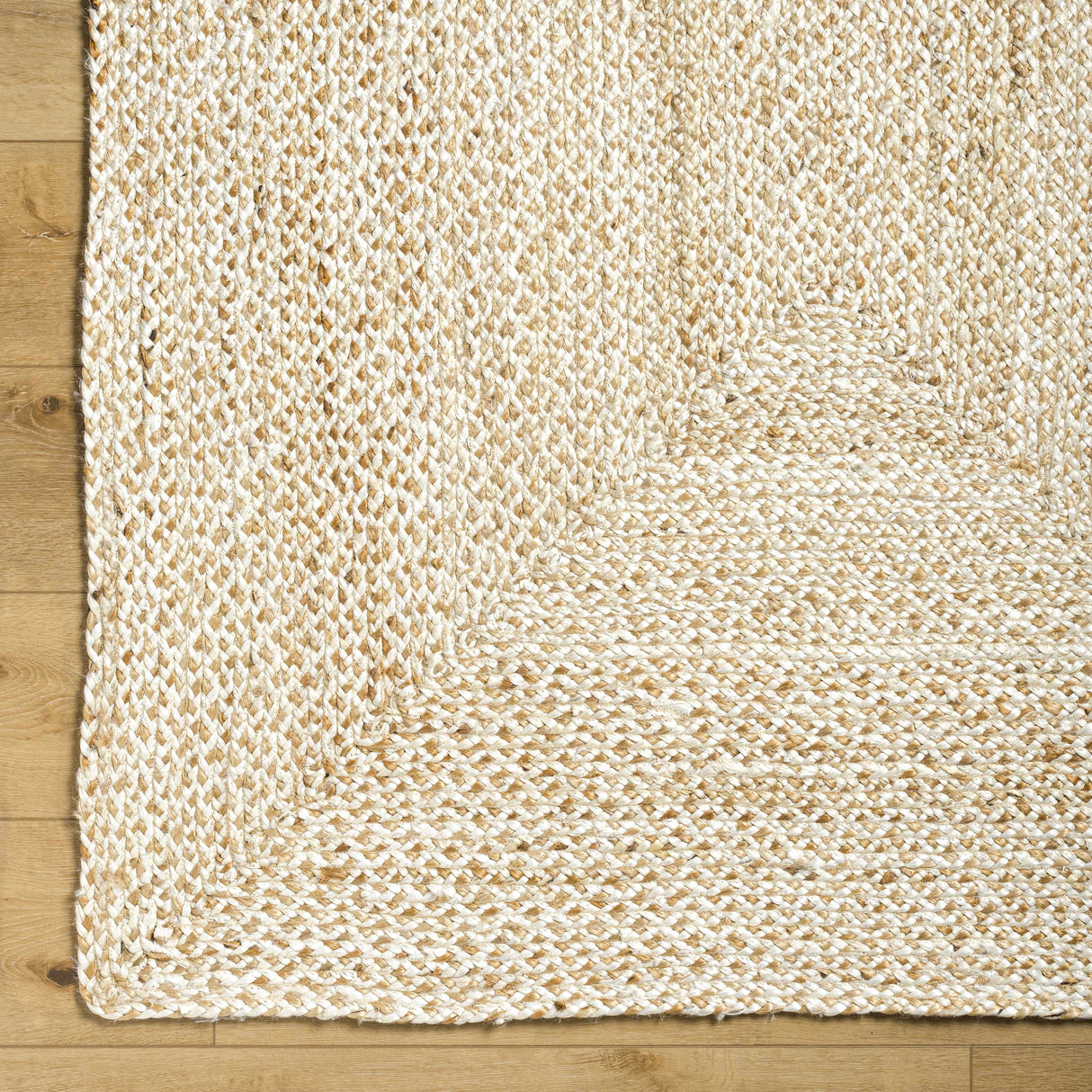 Elkie Cream Jute Area Rug - Clearance