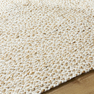 Elkie Cream Jute Area Rug - Clearance