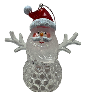 3.75"LED Santa Ornament