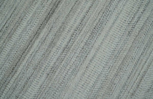 Shaded Beige and Camel 8x10 Hand Made Blended Wool Flatwoven Area Rug