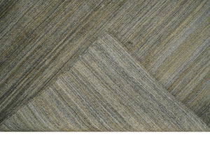 Modern Shaded Beige 5x7 Blended Bamboo Silk Hand Woven Area Rug