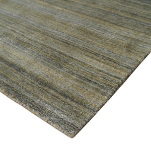 Modern Shaded Beige 5x7 Blended Bamboo Silk Hand Woven Area Rug