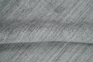 Modern Shaded Silver Gray 5x7 Blended Bamboo Silk Flatwoven Area Rug