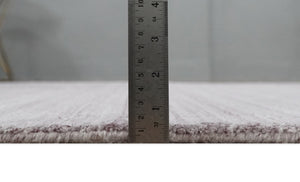 Shaded Solid Lavender purple 5x7 Blended bamboo Silk Hand Woven Area Rug