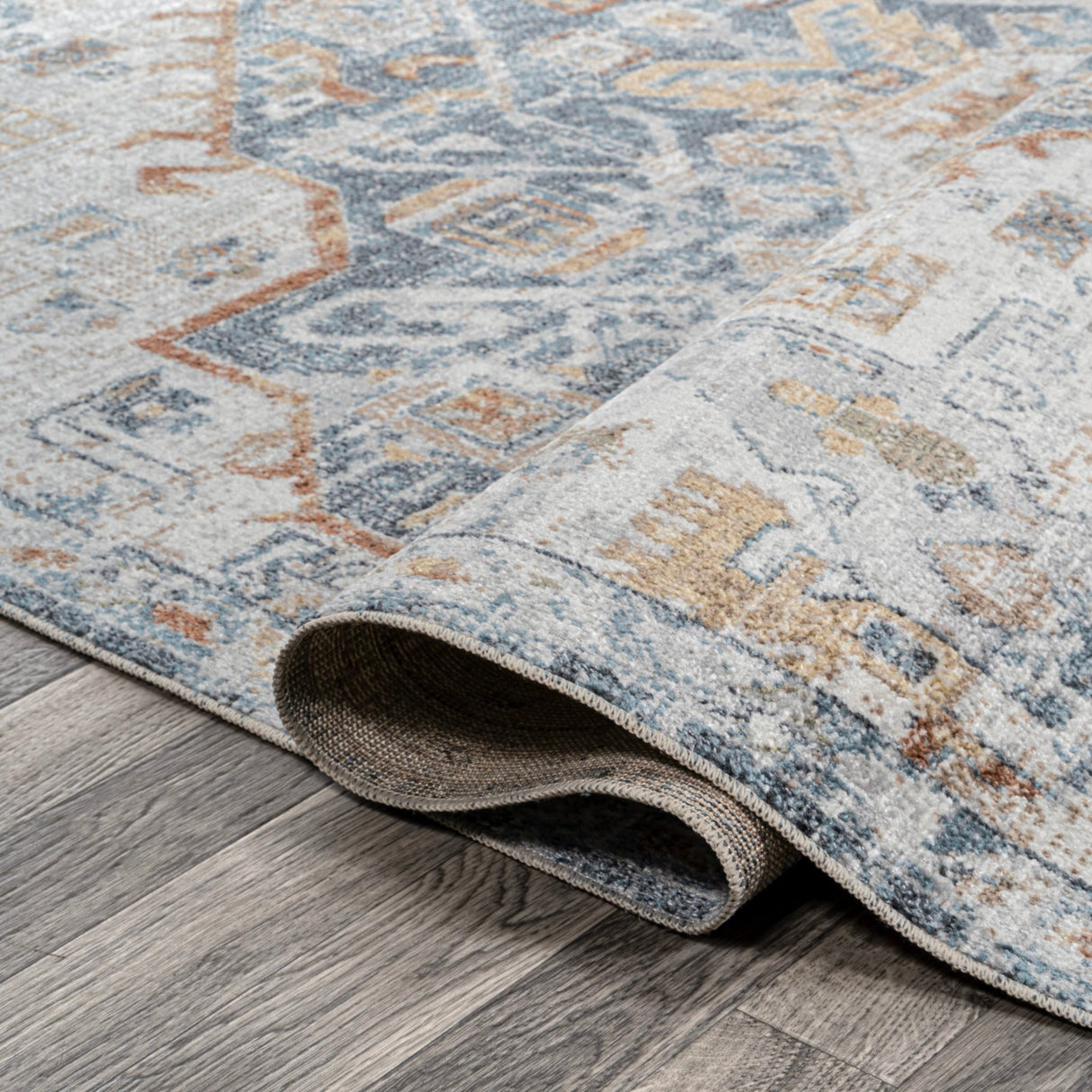 Shaemus Bohemian Medallion Low - Pile Machine - Washable Runner Rug - Tuesday Morning - Runner Rugs